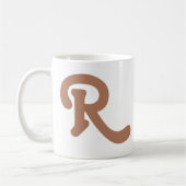 Mug Monogramme de typographie moderne (Gauche)