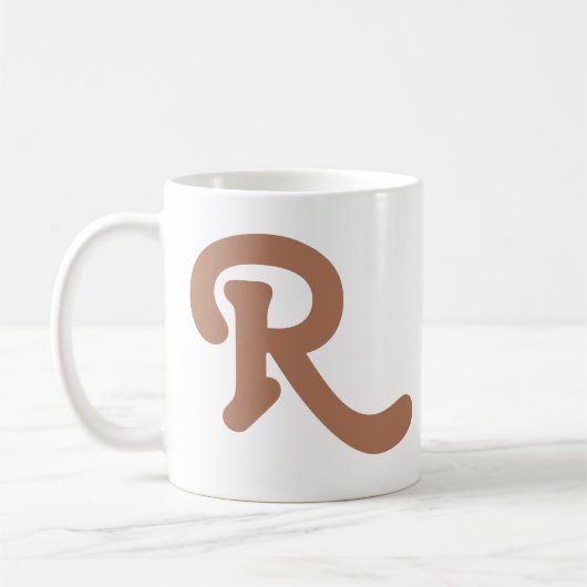 Mug Monogramme de typographie moderne (Gauche)