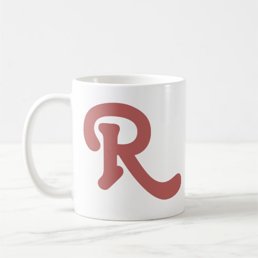 Mug Monogramme de typographie moderne (Gauche)