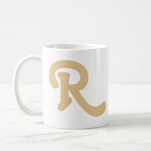 Mug Monogramme de typographie moderne (Gauche)