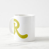 Mug Monogramme de typographie moderne (Devant gauche)