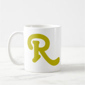 Mug Monogramme de typographie moderne (Gauche)