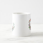 Mug Monogramme de vacances Red Robin Wreath (Centre)