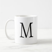 Mug Monogramme décoratif à lettre unique Glam (Gauche)