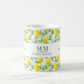 Mug Monogramme des citrons du jour (Centre)
