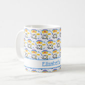 Mug Monogramme d'infirmière fantaisiste (Devant gauche)