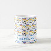 Mug Monogramme d'infirmière fantaisiste (Centre)