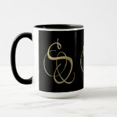 Mug Monogramme d'or de l'initiale S (Gauche)