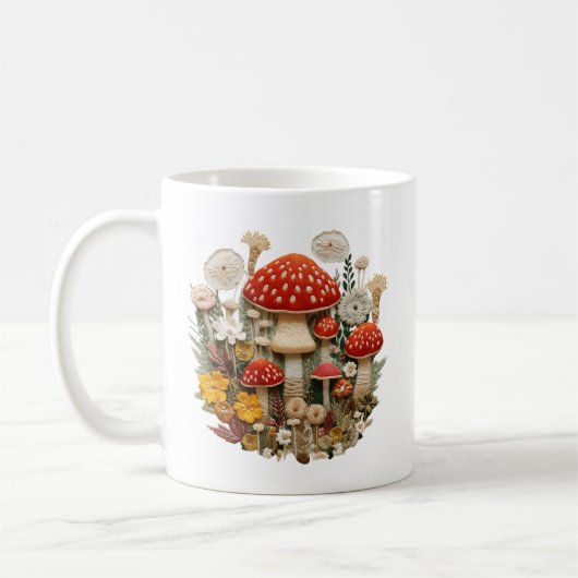 Mug Monogramme du champignon (Gauche)