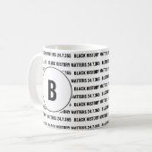 Mug Monogramme du mois de l'histoire noire personnalis (Devant gauche)