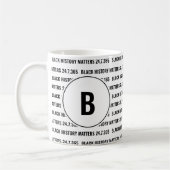 Mug Monogramme du mois de l'histoire noire personnalis (Gauche)