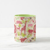 Mug Monogramme du paradis | de jungle (Centre)