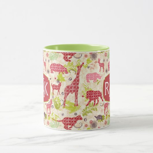 Mug Monogramme du paradis | de jungle (Centre)