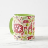 Mug Monogramme du paradis | de jungle (Devant gauche)
