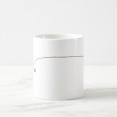 Mug Monogramme élégant en noir et or (Centre)