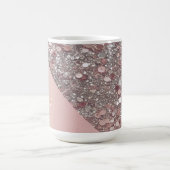 Mug Monogramme élégant en or rose (Centre)