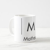 Mug Monogramme élégant simple nom de garçon d'honneur (Devant gauche)