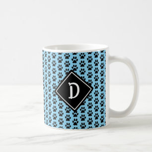 Mug Monogramme Empreinte de patte incomparable