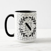 Mug Monogramme en impression mosaïque (Gauche)
