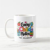 Mug Monogramme Enseignant Every Child Matters (Gauche)