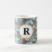 Mug monogramme et feuilles (Centre)
