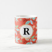Mug monogramme et feuilles (Centre)