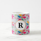 Mug monogramme et feuilles (Centre)