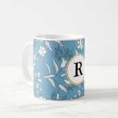 Mug monogramme et fleurs (Devant gauche)
