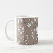 Mug monogramme et fleurs (Gauche)