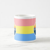 Mug Monogramme et lever de soleil sur l'océan sur des (Centre)