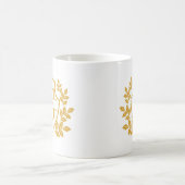 Mug Monogramme et nom élégants en lettres majuscules d (Centre)