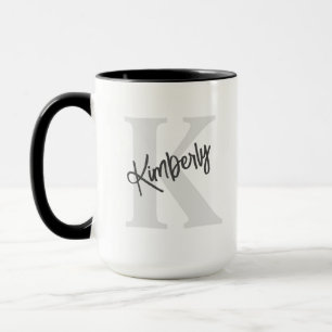 Mug Monogramme et nom personnalisés