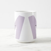 Mug Monogramme et nom personnalisés de grande taille m (Centre)