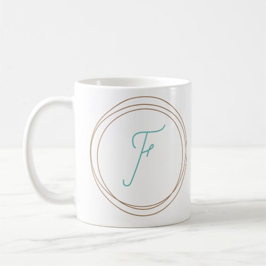 Mug Monogramme "F" (Gauche)