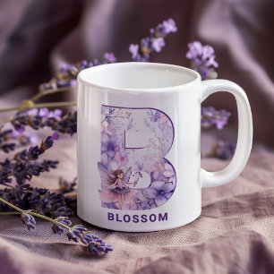 Mug Monogramme Fée Lilac B personnalisé