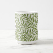Mug Monogramme Feuilles de Saule Vert Vintage (Centre)