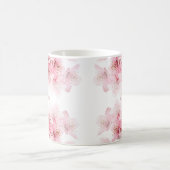 Mug Monogramme Fleur de Cerisier Votre Nom (Centre)