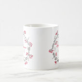 Mug Monogramme Fleurs (Centre)