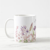 Mug Monogramme Fleurs Sauvages Pastel (Gauche)