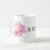 Mug Monogramme floral (Devant gauche)