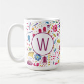 Mug Monogramme floral (Gauche)