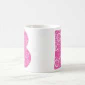 Mug monogramme floral B lettre majuscule (Centre)