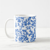 Mug Monogramme Floral de Blue Country (Gauche)