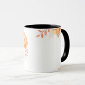 Mug Monogramme Floral - Élégante Lettre P Coffee C (Devant droit)