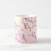 Mug Monogramme floral en fleurs de cerisiers (Centre)