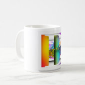 MUG MONOGRAMME FLORAL INITIAL B (Devant gauche)