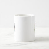 Mug Monogramme floral – Lettre D (Centre)
