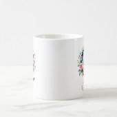 Mug Monogramme floral – Lettre Q (Centre)
