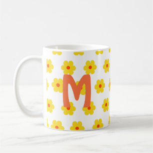Mug monogramme floral minimal élégant bestamitié