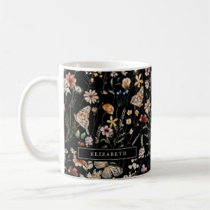 Mug Monogramme floral Musique